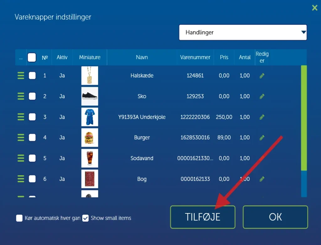 Opret vareknap i EasyPOS kassen - EasyPOS Opret vareknap i EasyPOS kassen - EasyPOS