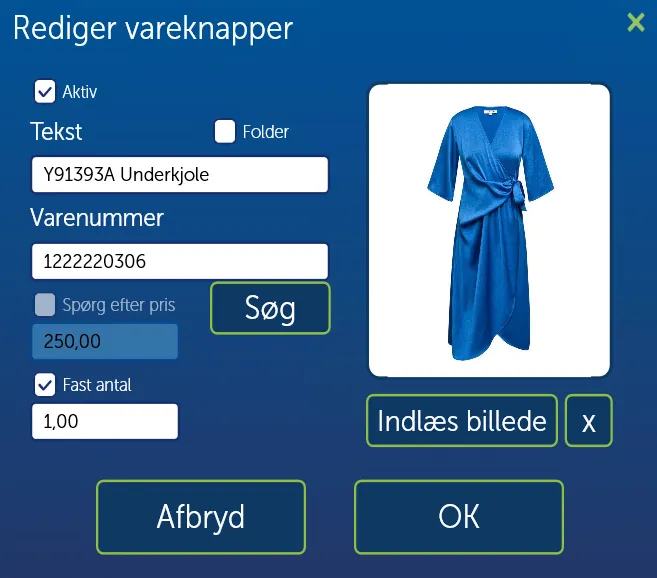 Opret vareknap i EasyPOS kassen - EasyPOS Opret vareknap i EasyPOS kassen - EasyPOS